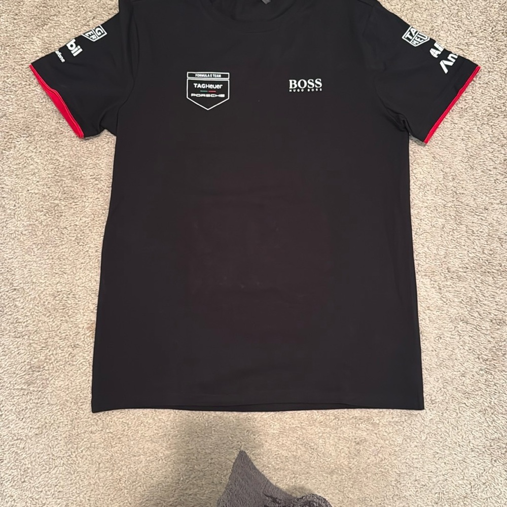 Hugo Boss Black T-Shirt with White Logo